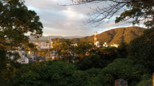 tokushima castle honmaru view