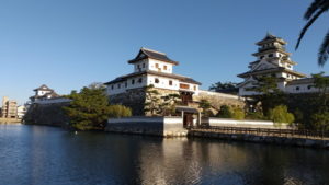 imabari castle ruins back far