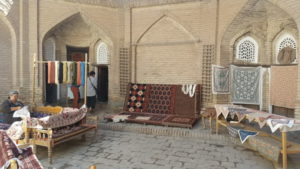 khiva silk workshop inside