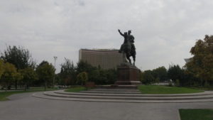 amir timur square monument front