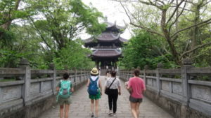 bai dinh pagoda bell tower far