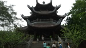 bai dinh pagoda bell tower near