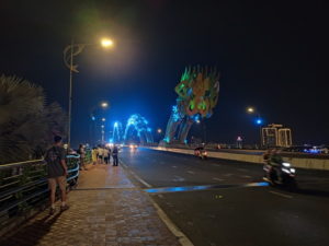 da nang dragon bridge front