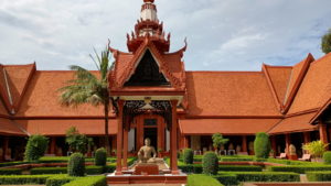 cambodia national museum courtyard front