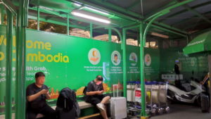 phnompenh airport grab station