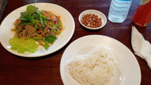 khmer taste restaurant stir fride basil