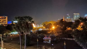 juliekas guesthouse view from balcony 1st night1