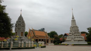 silver pagoda south west two stupa