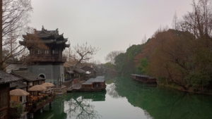 wuzhen view from nantangqiao morning