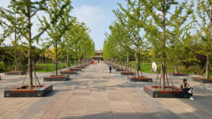 shuangtagongyuan promenade landscape1